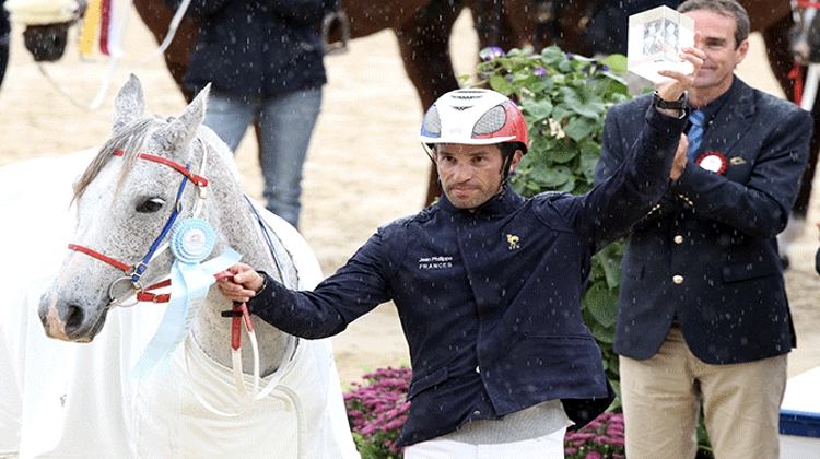Belle revanche pour Jean-Philippe Frances, ici avec Hanaba, qui était quatrième aux Jeux mondiaux de Lexington en 2010. Photo Scoopdyga
