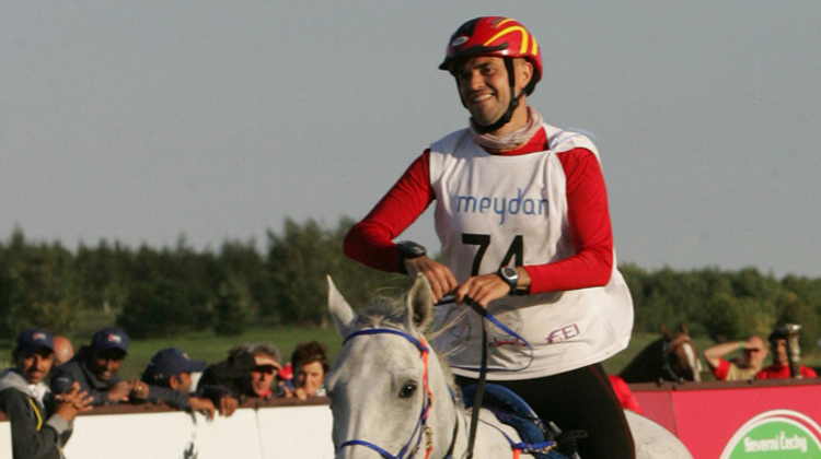 Il y a tout juste une semaine, Jaume Punti Dachs a été sacré champion d'Europe d'endurance avec Quran El Ulm, à Most, en République tchèque. Photo Gilly Wheeler/FEI