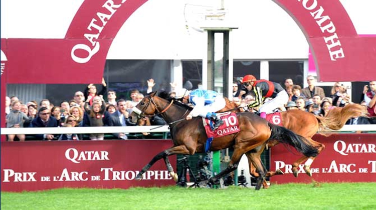 En 2012, c'est Olivier Peslier, en selle sur Solemia, qui a remporté la prestigieuse course. ©scoopdyga