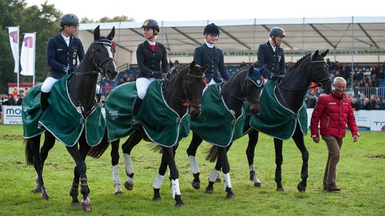 L'Allemagne vainqueur par équipes à Boekelo. (Ph. Jon Stroud/FEI)