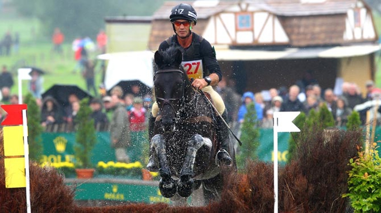 Andrew Nicholson, ici au CICO 3* d'Aix-la-Chapelle avec Avebury, tentera de conserver son titre à Barbury Castle © Scoopdyga