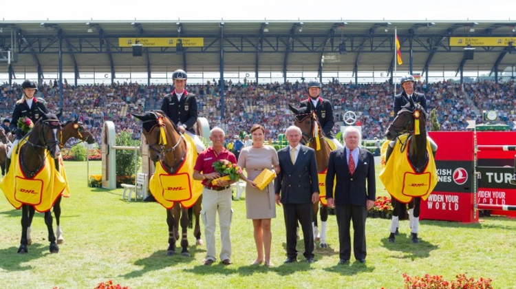 L'Allemagne, ici à Aix-la-Chapelle, compte bien rester en tête du circuit. Photo Trevor Holt/FEI