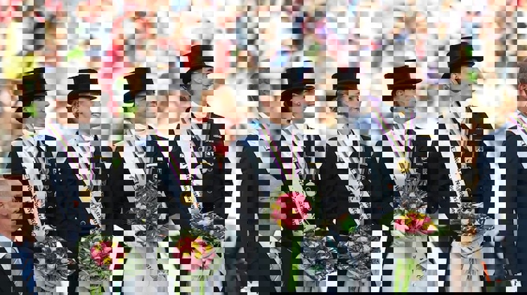 L'Allemagne s'est imposée au terme du Grand Prix devançant la Grande-Bretagne et les Pays-Bas. Photo PSV Morel