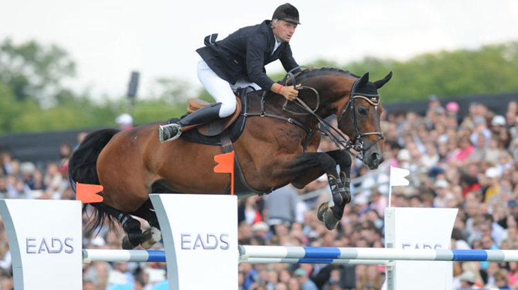 Acteur majeur de la victoire française en 2011, Jérôme Hurel et Ohm de Ponthual, ici à Chantilly, défendent leur titre cette semaine à Calgary. Photo Scoopdyga