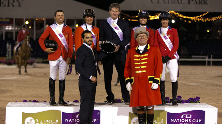 L'équipe américaine a remporté la Coupe des nations lors de l'édition 2013. Il retenteront leur chance cette année. Photo FEI