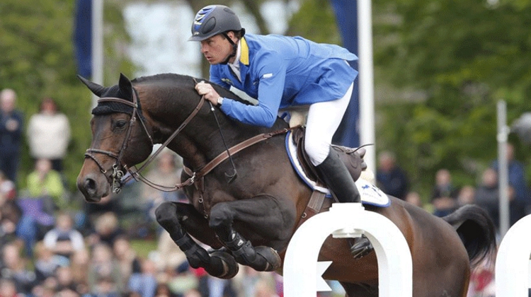 Christian Ahlmann, vainqueur l'an passé, tentera à nouveau sa chance cette année au Global Champions Tour d'Hambourg. Photo Stefano Grasso