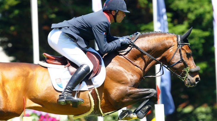 Aymeric de Ponnat et Armitages Boy, ici à La Baule, ont sévèrement contreperformé cet après-midi. Photo Scoopdyga