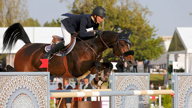 Nadja Peter-Steiner et Celeste 26 ont signé le seul et unique double sans-faute d'un Grand Prix particulièrement sélectif, cet après-midi à Rabat. Photo R&B Presse