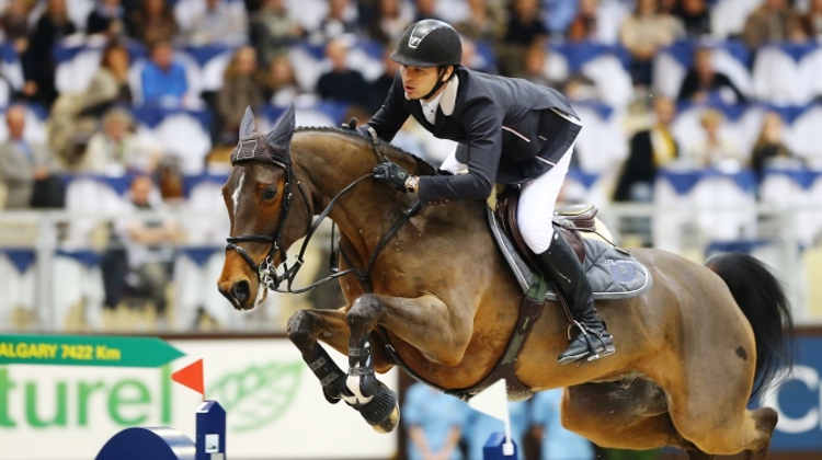 Steve Guerdat et Nino des Buissonnets auront fort à faire pour défendre leur titre dans le Grand Prix dominical. Photo Scoopdyga