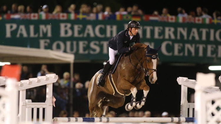 Hier soir à Palm Beach, Ben Maher a montré toute l'étendue de son flegme et de son talent associé à Diva II. Photo Sportfot