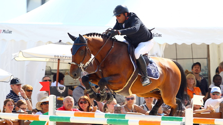 Avec Opéra des Loges, Reynald Angot avait notamment remporté le Grand Prix CSI 3* de Crans-Montana en Suisse. Photo Scoopdyga