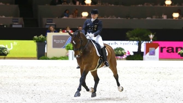 Isabell Werth, septième du classement provisoire, sera présente ce week-end à Neumünster. Photo Scoopdyga