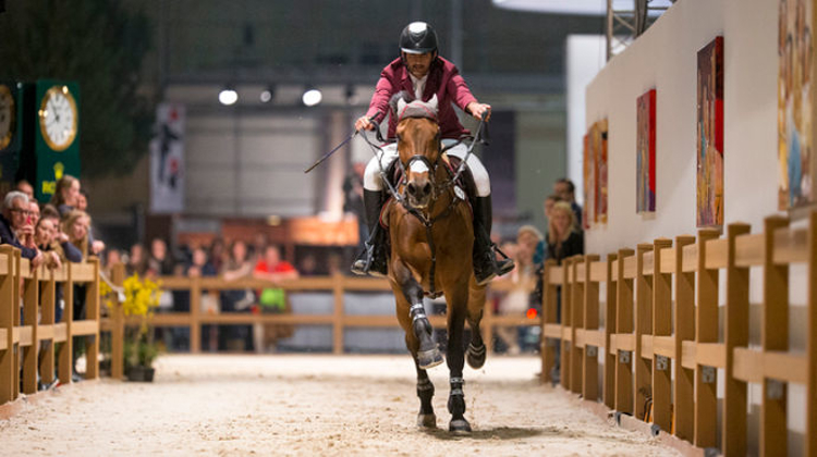 Hamad Ali Mohamed A Al Attiyah a remporté le derby avec Levicci. Photo Leanjo de Koster