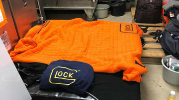One of fghe make shift tack room beds