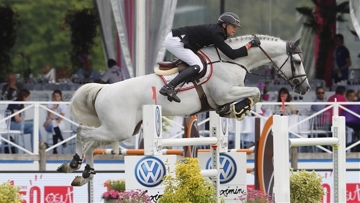 Jérome Guéry et Alicante, vainqueurs de l'épreuve majeure du jour à Chantilly.