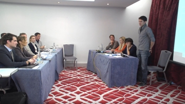 Steve Guerdat addresses the meeting