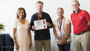 Robin Parsky (Vice Chairman, JOC), Anders Abenius (Stuteri Arch), Emmanuèle Perron-Pette (Member of the Committee, JOC), and Georg Kaehny (Treasurer, JOC) (© Isabel Kurek Photography).