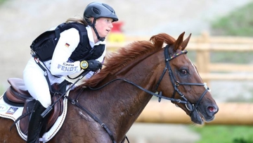 Sandra Auffarth and Opgun Louvo at the 2014 World Equestrian Games in Normandy