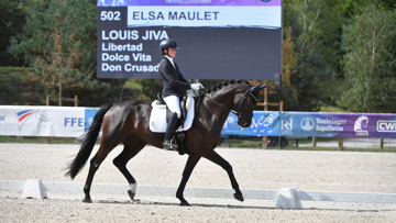 Si Louis Jiva, ici sous la selle d’Elsa Maulet, était en tête du Cycle Classique cinq ans après le premier jour, c’est finalement son compagnon d’écurie, Bellini Jiva, qui s’est adjugé le titre national à Fontainebleau. 