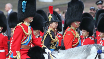 HRH, Anne, Princess Royal, on ceremonial duty