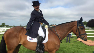 Managing to acheive an ambition and ride at an international earlier this year.