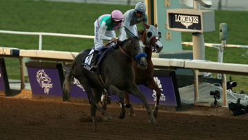 Arrogate just beats California Chrome, the rematch is on Saturday