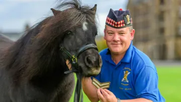 LC Cruchan with his handler Pony Major Mark Wilkinson