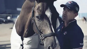 Previous winner Alan Davies wth Valegro
