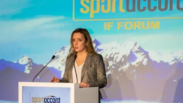 FEI Secretary General Sabrina Ibáñez delivered one of the case studies in the opening session at the IF Forum 2017
