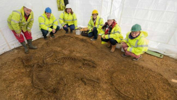The  team with the discovery in situ