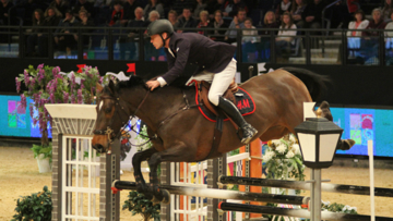 Peder Fredricson jumping at Lverpool in 2016