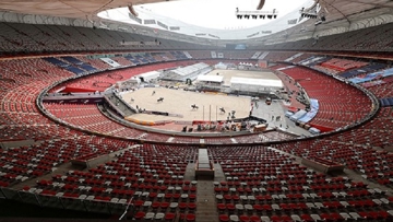 The Chinese National Stadium "Bird's Nest" in Beijing