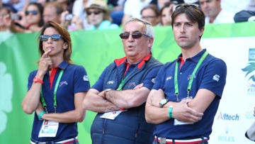 Sophie Dubourg, Philippe Guerdat et Jérome Thévenot à Caen l'été dernier.