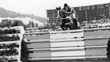 Michel Vaillancourt a été le premier cavalier canadien à remporter une médaille en individuel aux Jeux Olympiques