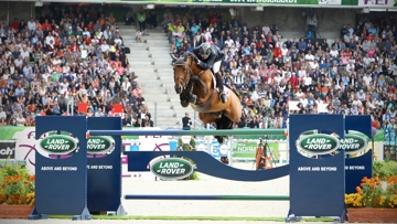 Patrice Delaveau et Orient Express*HDC lors des Jeux équestres mondiaux de Caen.