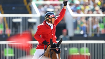 Le Canadien Éric Lamaze, ici aux Jeux olympiques de Rio de Janeiro,