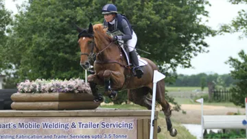 Hannah Sue Burnett and RF Demter competing in England last year