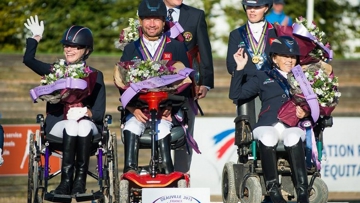 The British team on te podium