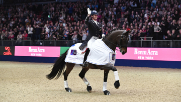 Carl Hester, at the Olympia World Cup Qualifier