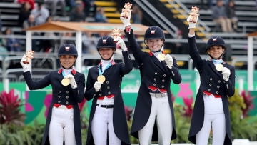 Canada claimed Dressage team gold for the third time in the history of the event, and the first time in 28 years, at the Pan American Games Lima 2019 yesterday.