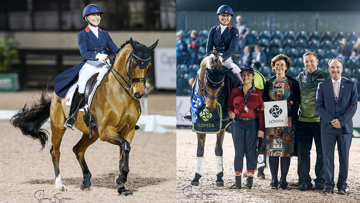 Jill Irving (CAN) and Degas 12 win under the lights during Friday Night Stars.