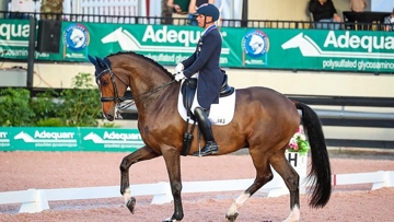 Steffen Peters (USA) and the 18.2hh Suppenkasper win AGDF week one's Grand Prix Special, scoring over 76%.