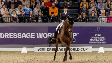 Germany’s Jessica von Bredow-Werndl and TSF Dalera BB won today’s ninth leg of the FEI Dressage World Cup™ 2019/2020 Western European League on home ground in Neumünster (GER).