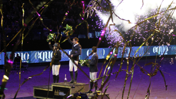 Gold ribbon and fireworks for Bucci's win
