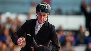 Three-time series champion, Germany’s Marcus Ehning, flew to victory with Pret a Tout in today’s Longines FEI Jumping World Cup™ 2019/2020 Western European League qualifier at Madrid in Spain.