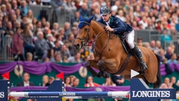 Ireland’s Denis Lynch firmly secured his spot at the 2020 Longines Final when storming to victory with GC Chopin’s Bushi in the Longines FEI Jumping World Cup™ 2019/2020 Western European League qualifier in Leipzig, Germany today