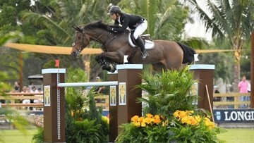 Sergio Alvarez Moya (ESP) and Charmeur bested an eight-horse jump-off to win the $72,900 Candy Tribble Qualifier CSI4*-W at the Palm Beach Masters Series
