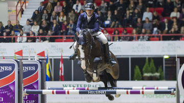 Mathieu Billot et Shiva d'Amaury, ici lors du Grand Prix de Lausanne en septembre dernier, se sont adjugés la deuxième place de l'étape Coupe du monde de Helsinki cet après-midi.