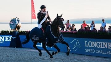 Emanuele Gaudiano remporte pour la première fois de sa carrière le Longines Speed Challenge !