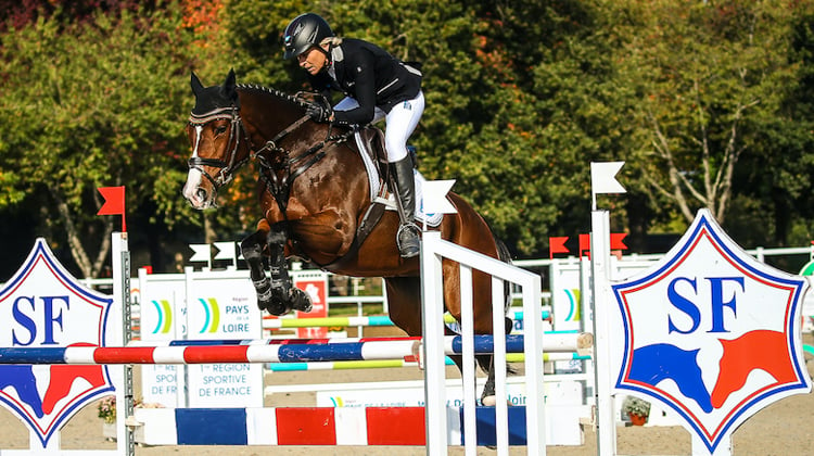  Ingrid Klimke et Cascamara, championne du monde des chevaux de six ans.